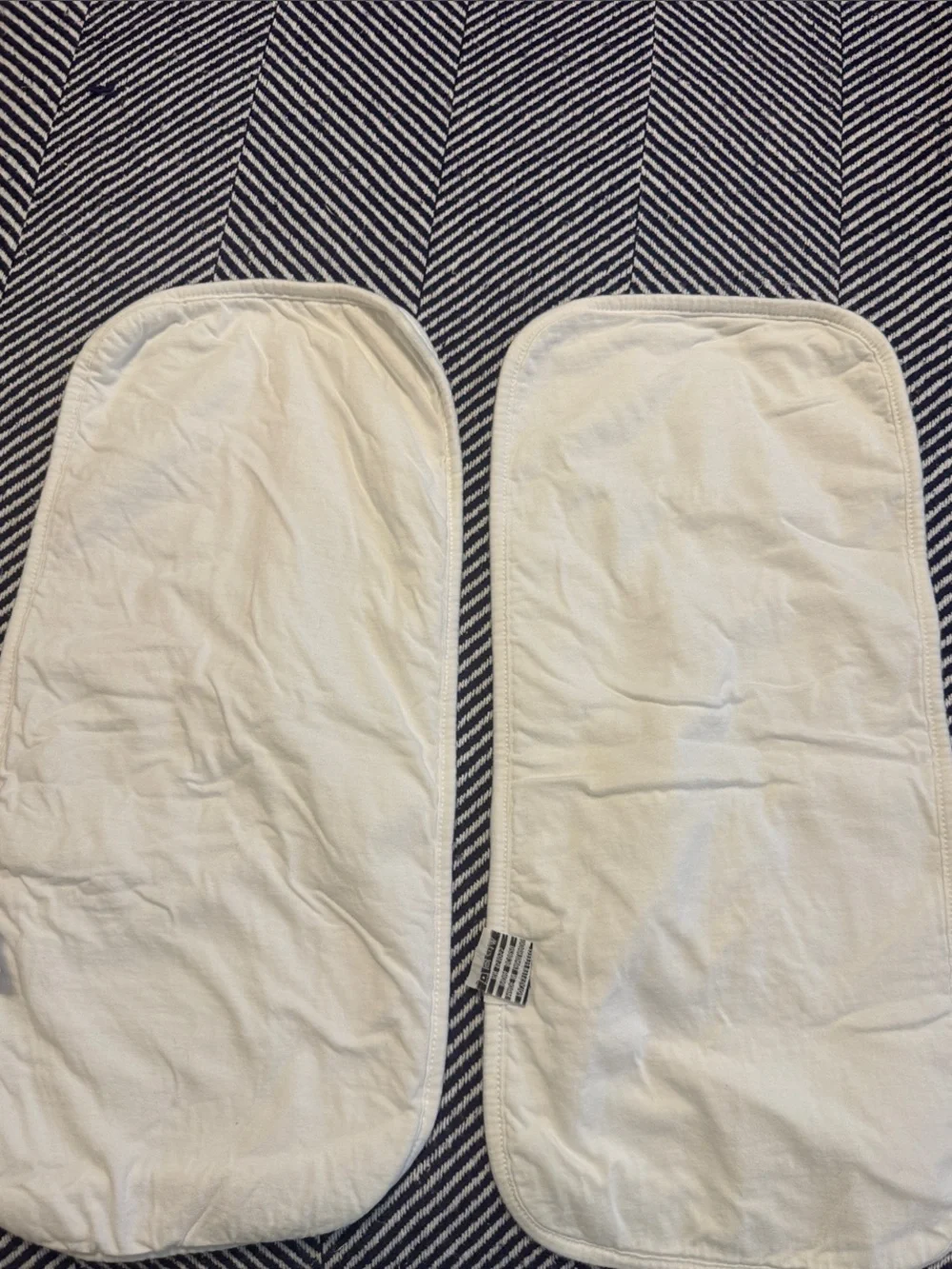 Cooper Pearl 2 pack Reversible Baby Burp Cloths — Football Prints